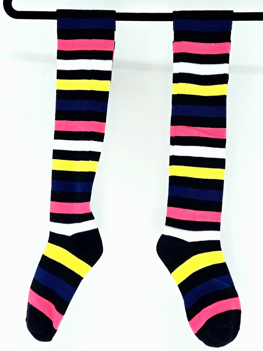 NEW! 🌈🧦Rainbow Striped HIGH SOCKS PRIDE & SOLIDARITY CUTE RETRO FUN ONE SIZE - Picture 3 of 9